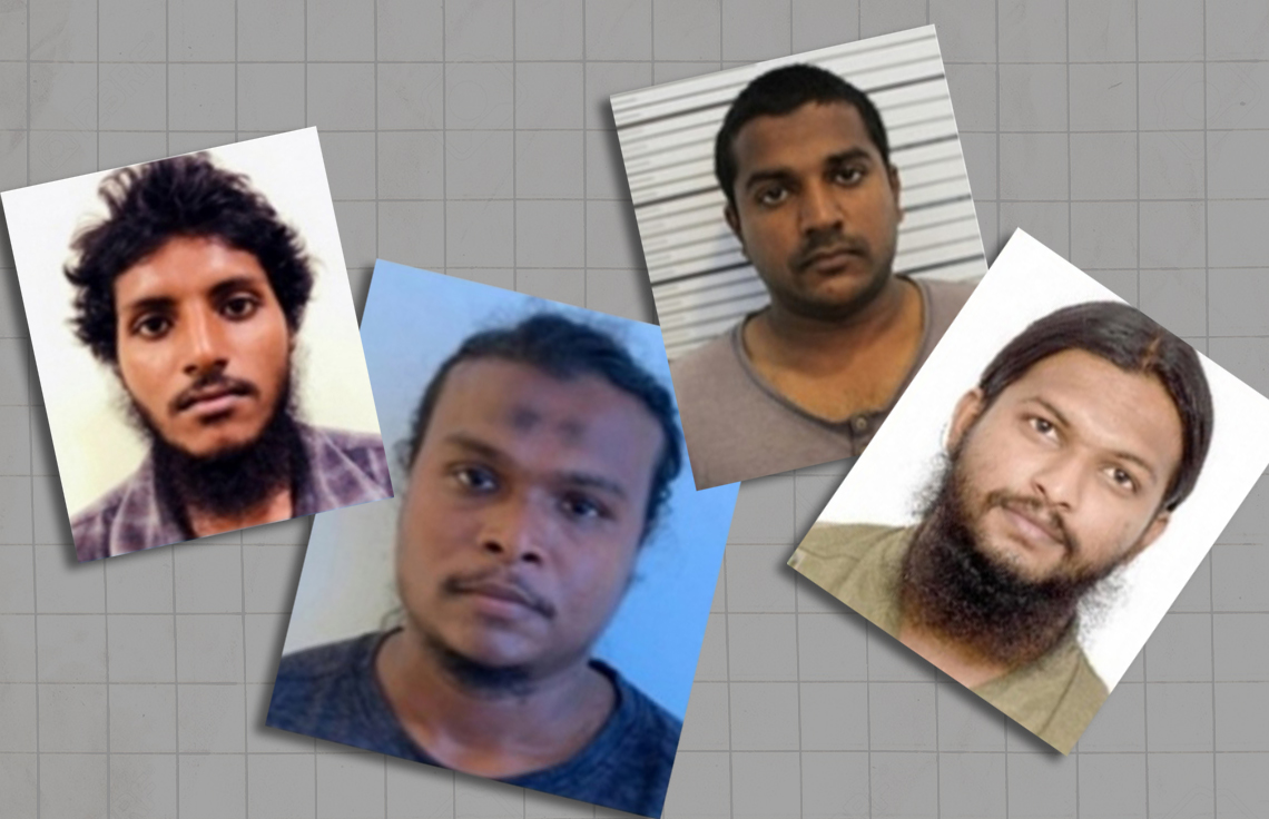 ބޮމުގެ ހަމަލައިގެ ތުހުމަތު ކުރެވޭ ހަތަރު މީހަކަށް ދައުވާ ކުރަން ފޮނުވައިފި