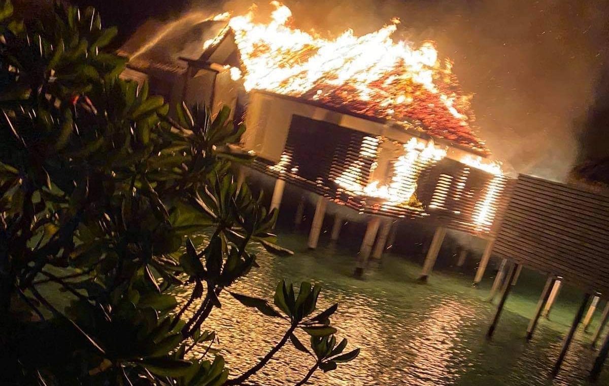 މިރޭވެސް ރިސޯޓެއްގެ ވޯޓާ ވިލާގައި އަލިފާނުގެ ހާދިސާއެއް ހިނގައިފި
