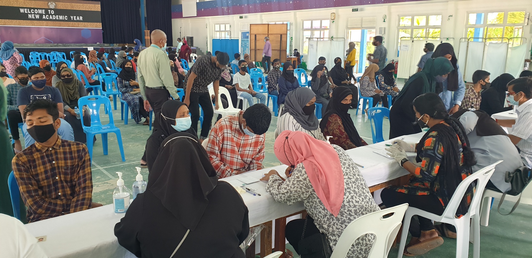 ނިސްބަތުން އެންމެ މަދު ބަޔަކު ވެކްސިން ޖެހި ރަށަކަށް ގދ.ތިނަދު!