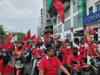 ތާރީޚަށް ބަލާލުމުންވެސް ހަމަނުޖެހުން  ހިންގަމުން ގެންދާ ބަޔަކީ އެމްޑީޕީކަން އެނގޭނެ – ޕީޕީއެމް
