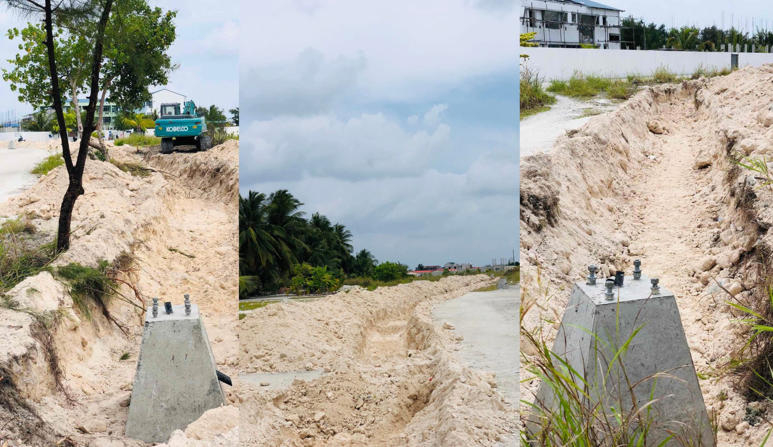 ފެނަކާއިން ގައްދޫގައި މަގު ބައްތި ޖެހުމުގެ މަސައްކަތް ފަށައިފި