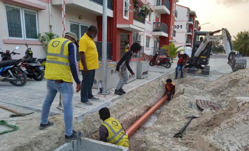 ތިނަދޫ މަގުހެދުމުގެ މަޝްރޫއުގެ އަމަލީ މަސައްކަތް ފަށައިފި