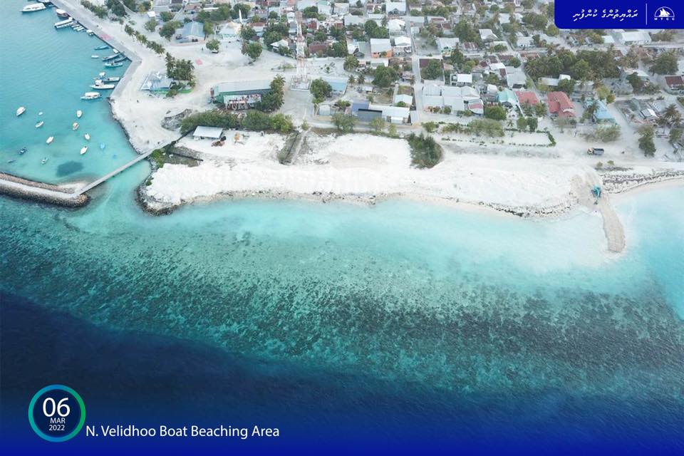 ވެލިދޫ ދޯނި އެހެލާ ސަރަހައްދު ހެދުމުގެ މަސައްކަތް ހަލުވިކަމާއެކު ކުރިއަށް