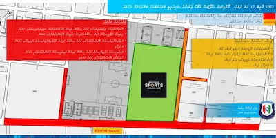 ސްޕޯޓްސް އެވޯޑްސްގެ ޖަލްސާއަށް މާލޭގެ ބައެއް މަގުތައް ބަންދުކުރަނީ
