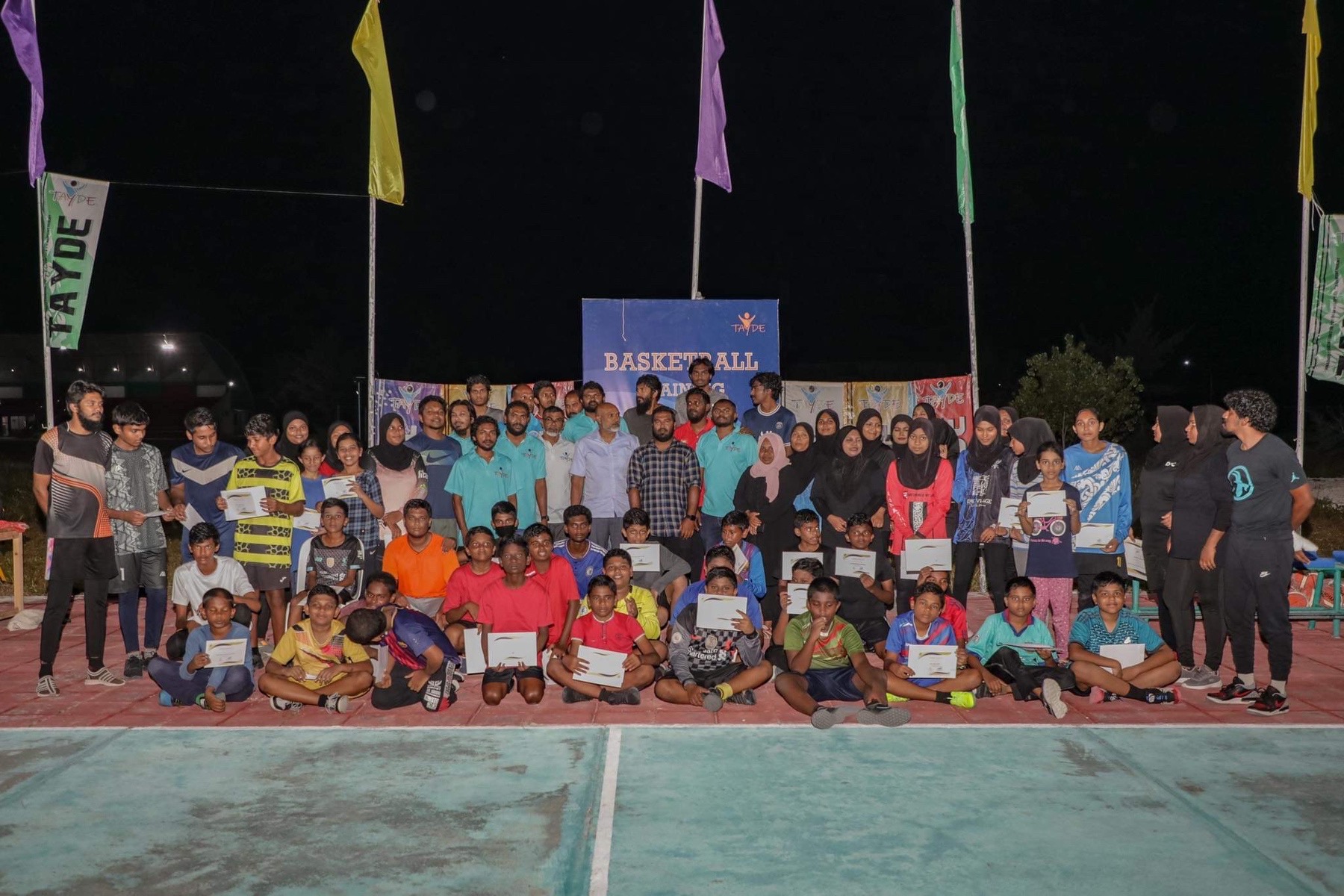 ޓޭޑްގެ ބާސްކެޓް ޓްރެއިނިންގ ޕްރޮގްރާމް ކާމިޔާބުކަމާއެކު ނިންމާލައިފި