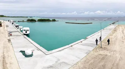 ކާޑެއްދޫ ބަނދަރު ތަރައްޤީ ކުރުމުގެ ފުރަތަމަ ފިޔަވަހީގެ މަސައްކަތް ނިމިއްޖެ
