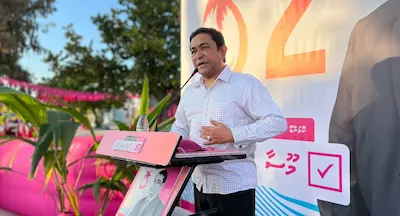 އިންޑިޔާ އައުޓް ހަރަކާތުގައި އަމަލީ ގޮތުން ބައިވެރި ނުވެވެނީ ސަރުކާރުން ނެރެފައިވާ ޤާނޫނާ ޚިލާފް ޤަރާރެއްގެ ސަބަބުން: ރައީސް ޔާމީން