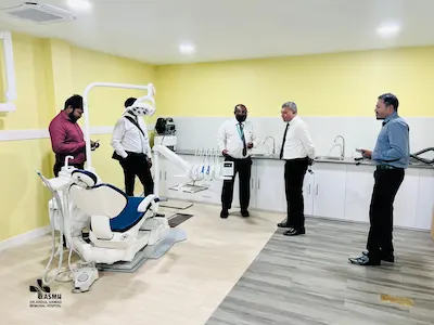 ރައީސް އޮފީހުގެ ޓީމެއް ޑރ. އަބްދުއް ޞަމަދު މެމޯރިއަލް ހޮސްޕިޓަލަށް ޒިޔާރަތްކޮށްފި