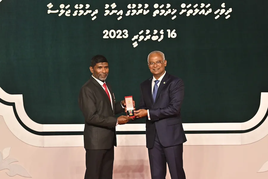 ދިވެހިދައުލަތަށް ހިދުމަތް ކުރުމުގެ އިނާމް ތިނަދޫ ކުދިމާ، މުހައްމަދުސައީދަށް