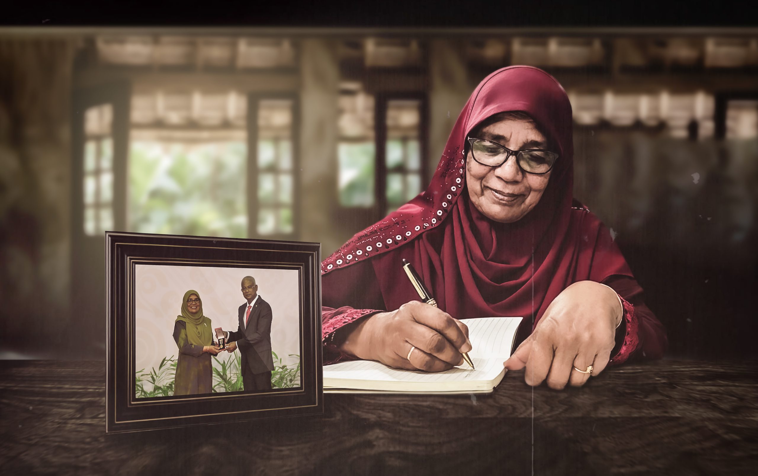 އެންމެންގެ ރަޝީދާއްތަ! ޅެންވެރިކަމާ ދިވެހި އަދަބީ ގުލްޝަނުގައި ފޮޅިފައި އިންނަވާތާ ބައި ޤަރުނު!