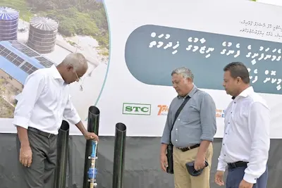 ކޮނޑޭއާއި ގެމަނަފުށީގައި ނިމިފައިހުރި ގިނަމަޝްރޫޢަތަކެއް ރައީސް ހުޅުއްވާދެއްވައިފި