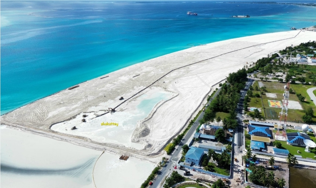 އައްޑޫ ސިޓީގެ ތާރީޚުގައިވެސް ހިންގޭ ބިން ހިއްކުމުގެ އެންމެ ބިޔަ މަޝްރޫޢު ނިންމާލައިިފި