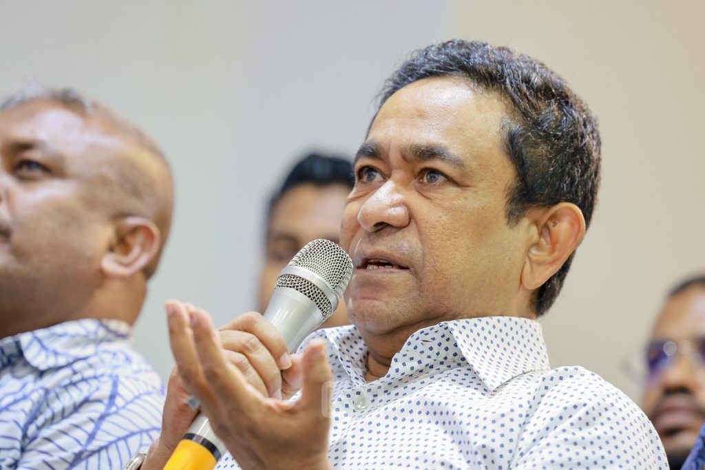 ރާއްޖެ މިއަދު މިއޮތް ހާލަތަށް ވައްޓާލީ ރައީސް ޑރ މުއިއްޒެއް ނޫން: ޔާމީން