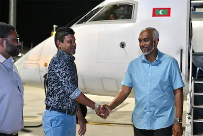 ރައީސް، ފާދިއްޕޮޅަށް ކުރެއްވި ދަތުރުފުޅު ނިންމަވާލެއްވުމަށްފަހު މާލެ ވަޑައިގެންފި