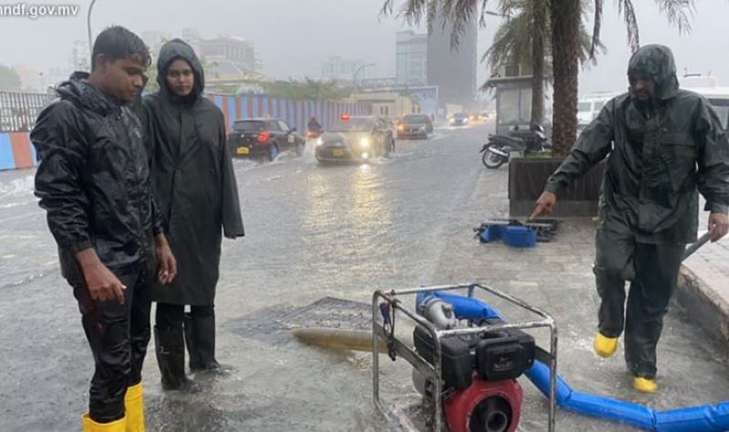 މާލޭގެ ގެތަކަށް އެހީތެރިކަން ފޯރުކޮށްދިނުމަށް އެމްއެންޑީއެފުން ނުކުމެއްޖެ