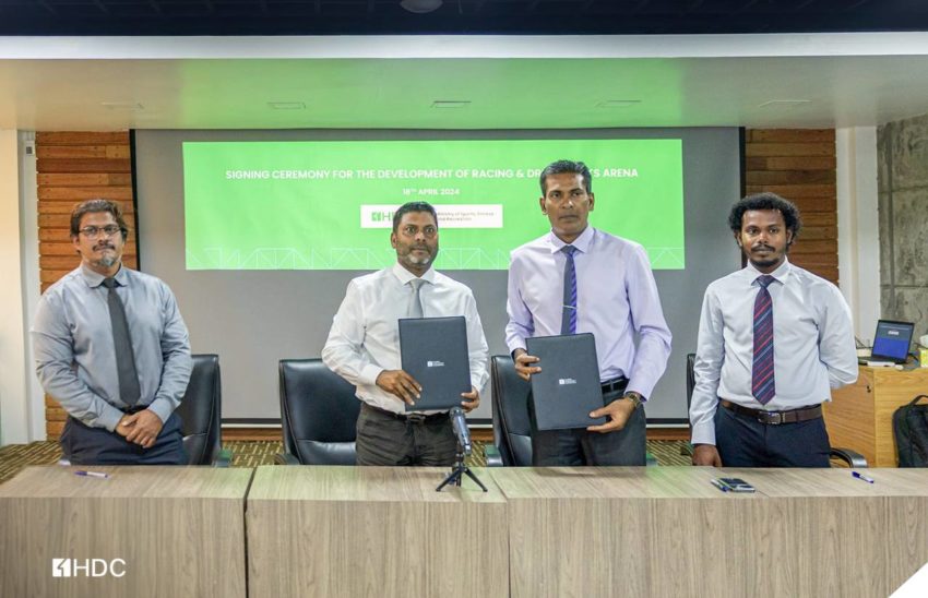 ރޭސިންގ އަދި ޑްރިފްޓް ސްޕޯޓްސް އެރީނާއެއް ތަރައްގީ ކުރުމުގެ އެއްބަސްވުމުގައި ސޮއިކޮށްފި
