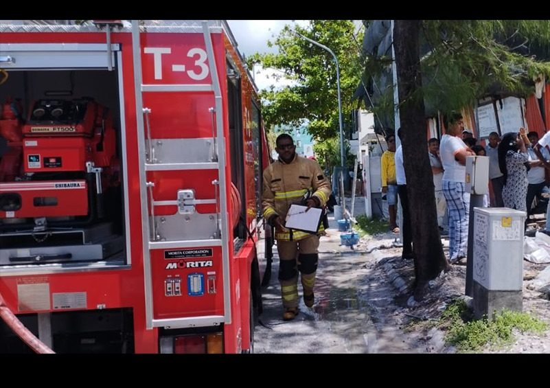 ހުޅުމާލޭ ގެއެއްގައި ރޯވި އަލިފާން ނިއްވާލައިފި، އެއްވެސް މީހަކަށް އަނިޔާއެއް ނުވޭ: އެމްއެންޑީއެފް