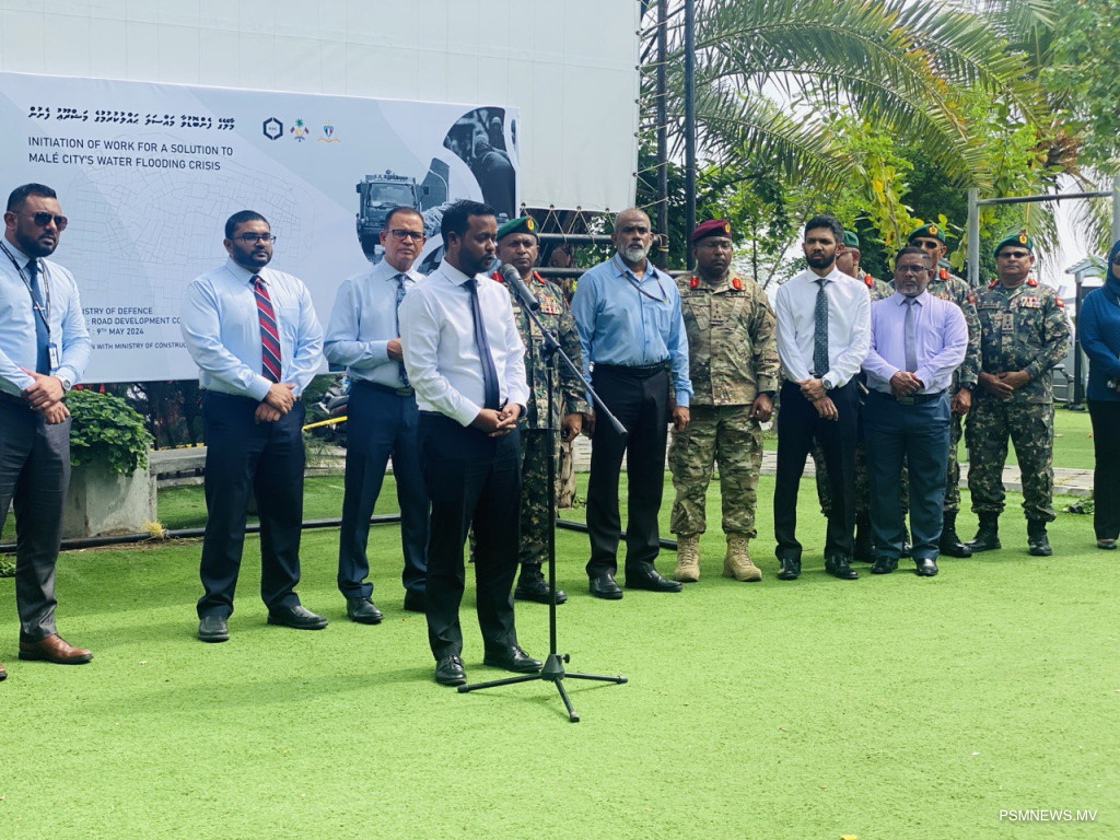 މާލޭގައި ފެންބޮޑުވާ މައްސަލަ ހައްލުކުރުމަށް މަޝްރޫއެއް ފަށައިފި
