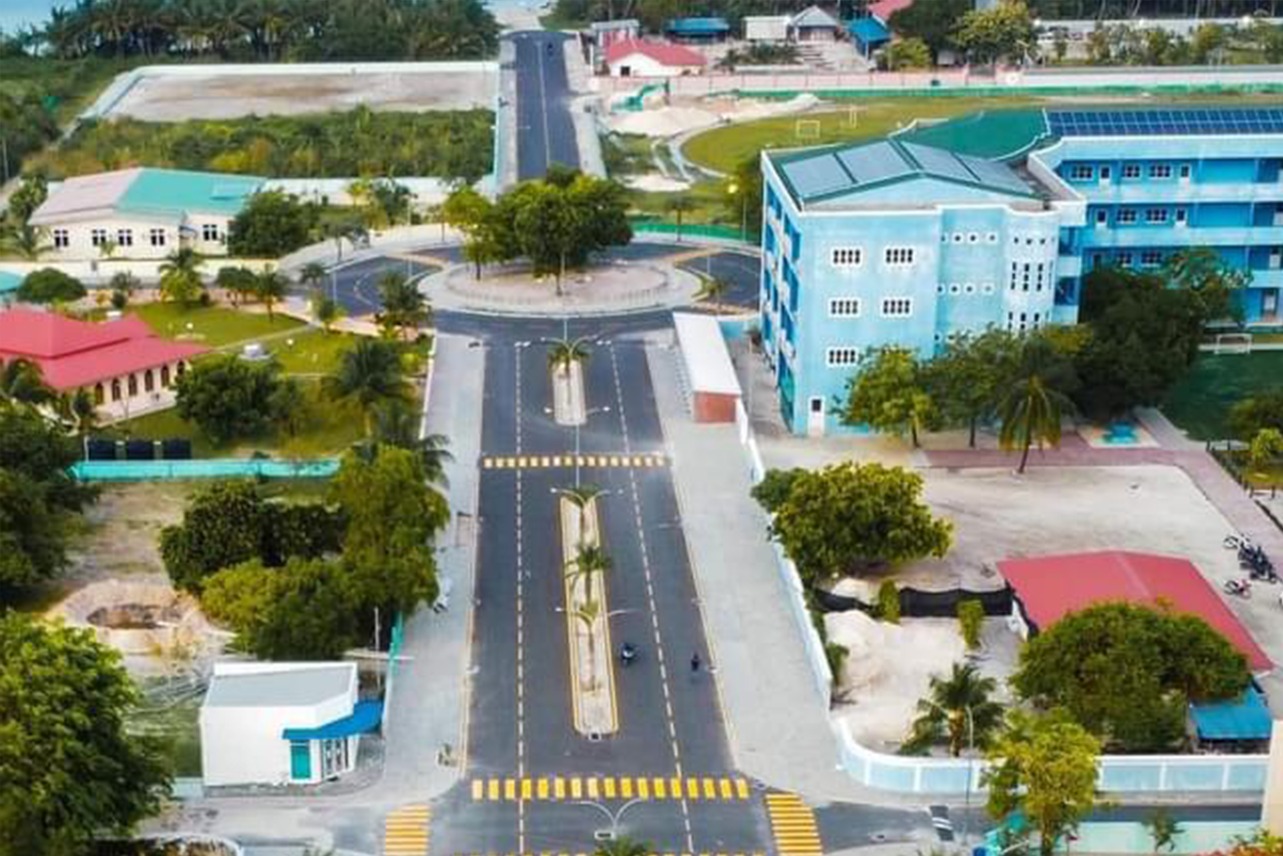 ށ މިލަންދޫގައި ޒަމާނީ ފެންވަރަށް މަގު ހެދުމުގެ މަޝްރޫއުގެ 95 އިން ސައްތަ ނިމިއްޖެ