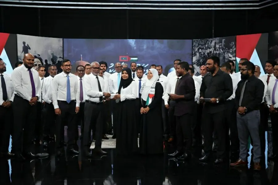 ފަލަސްޠީނާއެކު ދިވެހިން: ޕީއެންސީގެ ޕީޖީ ފަރާތުން 2 ލައްކަ ރުފިޔާގެ އެހީއެއް