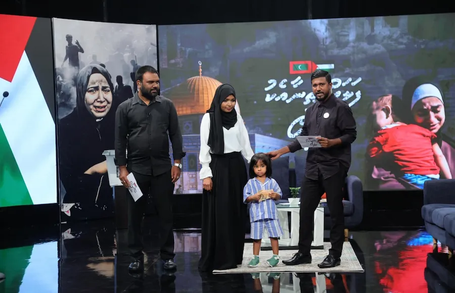ދިވެހި އާއިލާއަކުން ފަލަސްތީނަށް އެހީވާން 50,000 ރުފިޔާ ހަދިޔާކޮށްފި