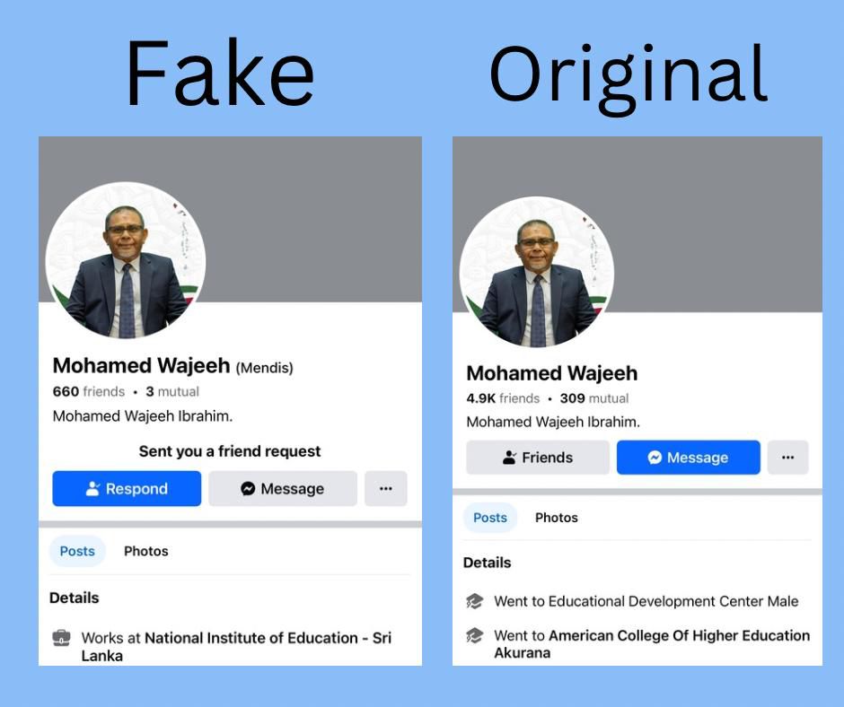 ސަމާލު! އެމްޕީއެލްގެ ސީއީއޯ ނަމުގައި ފޭސްބުކް ފޭކް އެކައުންޓެއް ދައުރު ކުރަނީ!