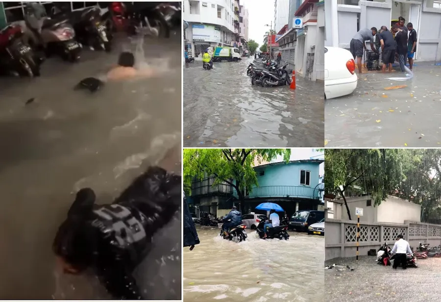 ވާރޭވެހި މަގުތަކުގައި ހެދޭ ފެންގަނޑުތައް، ލޮލަށް ނުފެނުނަސް ނަޖިހާއި ޖަަރާސީމުން ފުރިފައި، ބަކަތަޅައި ފެތުން ނުރައްކާތެރި!