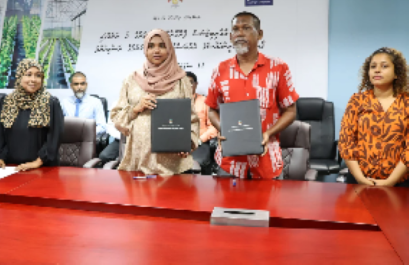 އެގްރިކަލްޗަރ އާއި އީފާޑް ގުޅިގެން އުތުރުގެ 5 ރަށެއްގައި ގްރީންހައުސް ގާއިމްކުރުމުގެ އެއްބަސްވުމުގައި ސޮއިކޮށްފި