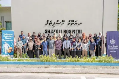 14 އަތޮޅެއްގައި ހެލްތް ކެއަރ ވޭސްޓް މެނޭޖްމަންޓް ތަމްރީން ކުރިއަށް ގެންގޮސްފި