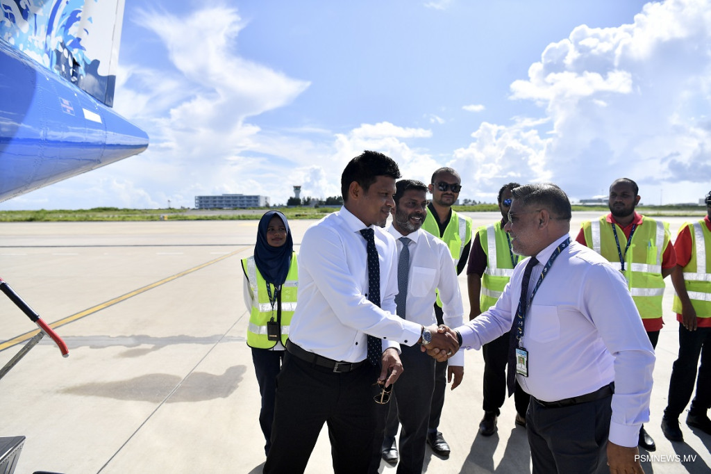 ‘ހަށިހެޔޮ ރާއްޖެ’ ޕްރޮގްރާމް އިފްތިތާޙްކޮށްދެއްވުމަށް, ނައިބުރައީސް ކުޅުދުއްފުށްޓަށް ވަޑައިގެންފި