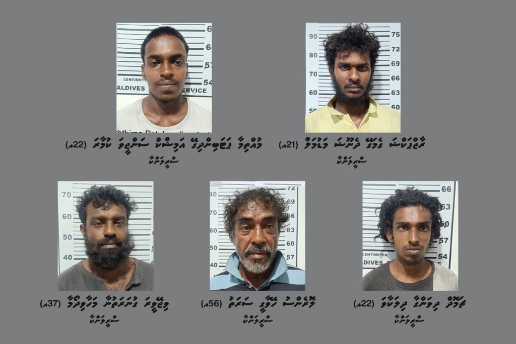 ލަންކާގެ ބޯޓަކުން މަސްތުވާތަކެއްޗާއެކު އަތުލައިގަތް 5 މީހުންގެ ބަންދަށް 30 ދުވަސް ޖަހައިފި