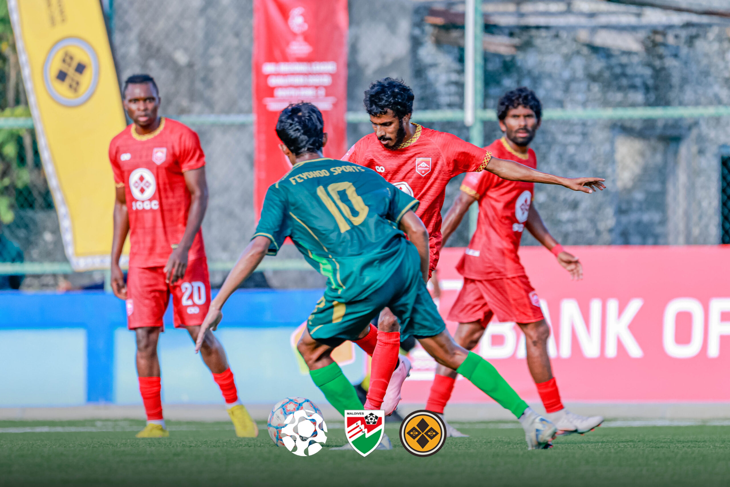 ބީއެމްއެލް ސައުތު ރީޖަނަލް ލީގް ކުއެލިފަޔަރސް ޒޯން 2: ފުރަތަމަ މެޗް ގައްދޫ އާއި ފޭދޫ , އެއްވަރުކޮށް ވަރުގަދަ 2 ޓީމު ކަން ދައްކާލައިފި