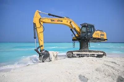 ނ ވިހަފަރު ގައި ތަރައްޤީ ކުރާ އެއާޕޯޓަށް ބޭނުންވާ ބިން ހިއްކުމުގެ މަސައްކަތް އެމްއޭސީއެލް އިން ފަށައިފި
