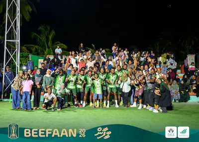 ބީފާން 2026 ފައިނަލް: ދެކުނުގެ ވޮލީގެ ރަސްކަމަށް ފުވައްމުލަކު ސިޓީ، ބީފާން ވޮލީ މުބާރާތުގެ 2 ތަށިވެސް ކާމިޔާބުކޮށްފި!