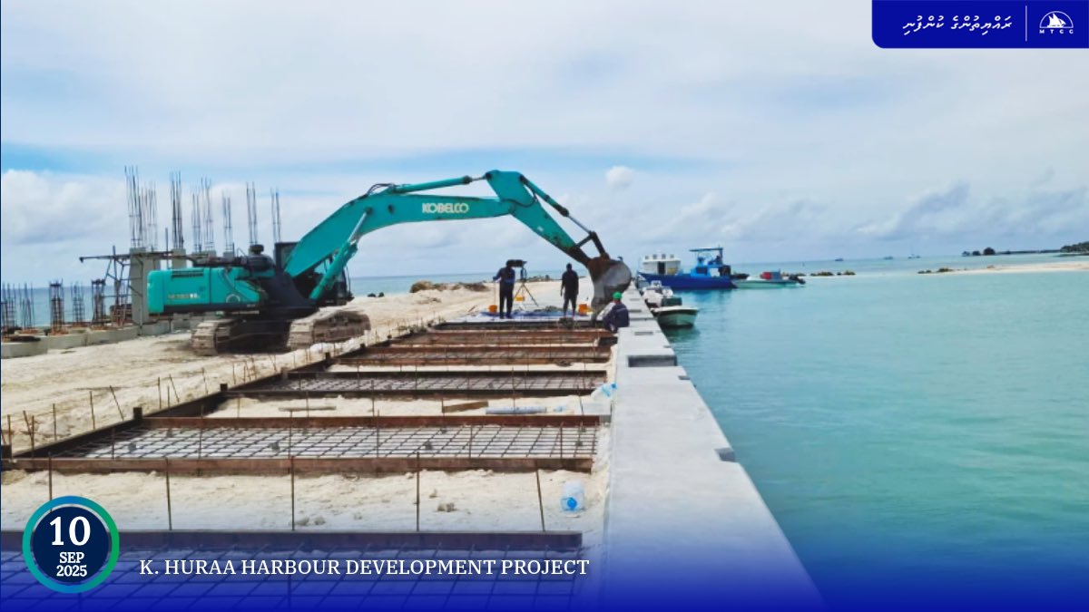 ހުރާ ބަނދަރު ތަރައްގީ ކުރުން؛ ދުވާރުގެ 90 އިންސައްތަ މަސައްކަތް ނިމިއްޖެ