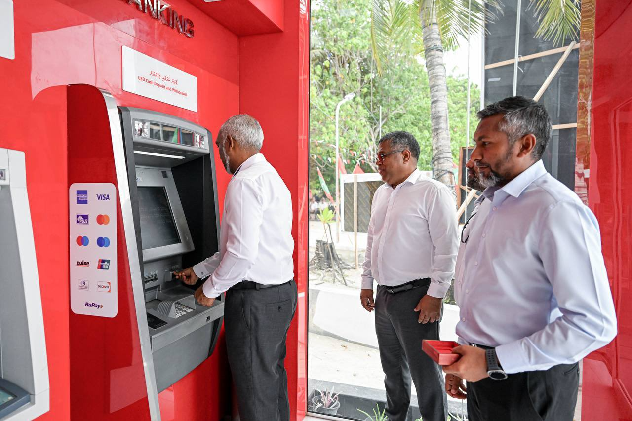 ތޮއްޑޫގައި ބީއެމްއެލް ޑޮލަރު އޭޓީއެމްގެ ޚިދުމަތް ފަށައިފި
