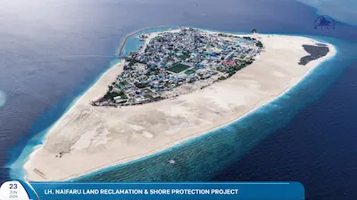 ނައިފަރު ބިން ހިއްކުމާއި ގޮނޑުދޮށް ހިމާޔަތް ކުރުމުގެ 80 އިންސައްތަ މަސައްކަތް ނިމިއްޖެ