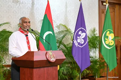 ސްކައުޓް ހަރަކާތަކީ ދިވެހި ޒުވާނުން, އެއްބައިވަންތަކަމުގެ ވަރުގަދަ ފާލަމަކުން ގުޅުވައިދޭ ބާރެއް: ރައީސް