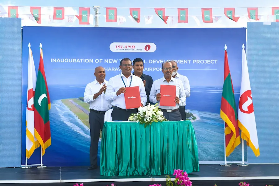 ދަރަވަންދޫ އެއާޕޯޓުގެ ޓާމިނަލް ބޮޑުކުރުމުގެ އަމަލީ މަސައްކަތް ފަށައިފި