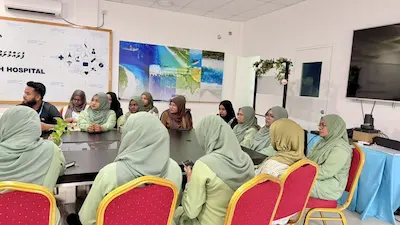 މާލޭ ސިޓީ ގްރޫޕް އޮފް ހޮސްޕިޓަލްސްގެ ޚާއްޞަ ޓީމެއް, ފުވައްމުލައް ސިޓީ ހޮސްޕިޓަލަށް ޒިޔާރަތް ކޮށްފި