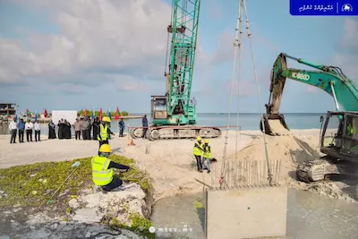 މާފުށްޓާއި އެރަށު ހިއްކި ސަރަހައްދު ގުޅުވައިދޭ ބުރިޖު މަޝްރޫއުގެ އަމަލީ މަސައްކަތް އެމްޓީސީސީ އިން ފަށައިފި