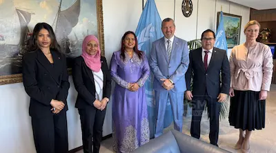 އައިއެމްއޯއަށް ރާއްޖެއިން ކަނޑައެޅި މަންދޫބަށް ފަތްކޮޅު އަރުވައިފި