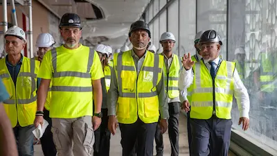 ރައީސް ޑރ މުއިއްޒު، ވީއައިއޭގެ އައު ޓަރމިނަލްގެ މަސައްކަތްތައް ބައްލަވާލައްވައިފި