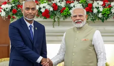 މޯދީ ވިދާޅުވީ އެކުވެރިކަމާއި އެއްބާރުލެއްވުމާއެކު ދެގައުމުގެ ގުޅުން ބަދަހިކުރެއްވުމުގައި ރައީސް ޑރ މުއިއްޒާއެކު ދެމިހުންނަވާނެ ކަމަށް!