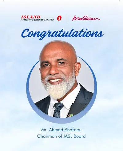 އައިލެންޑް އޭވިއޭޝަންގެ ޑިރެކްޓަރުންގެ ބޯޑުގެ ޗެއާމަަނަކަށް މިނިސްޓަރ ޝަފީއު