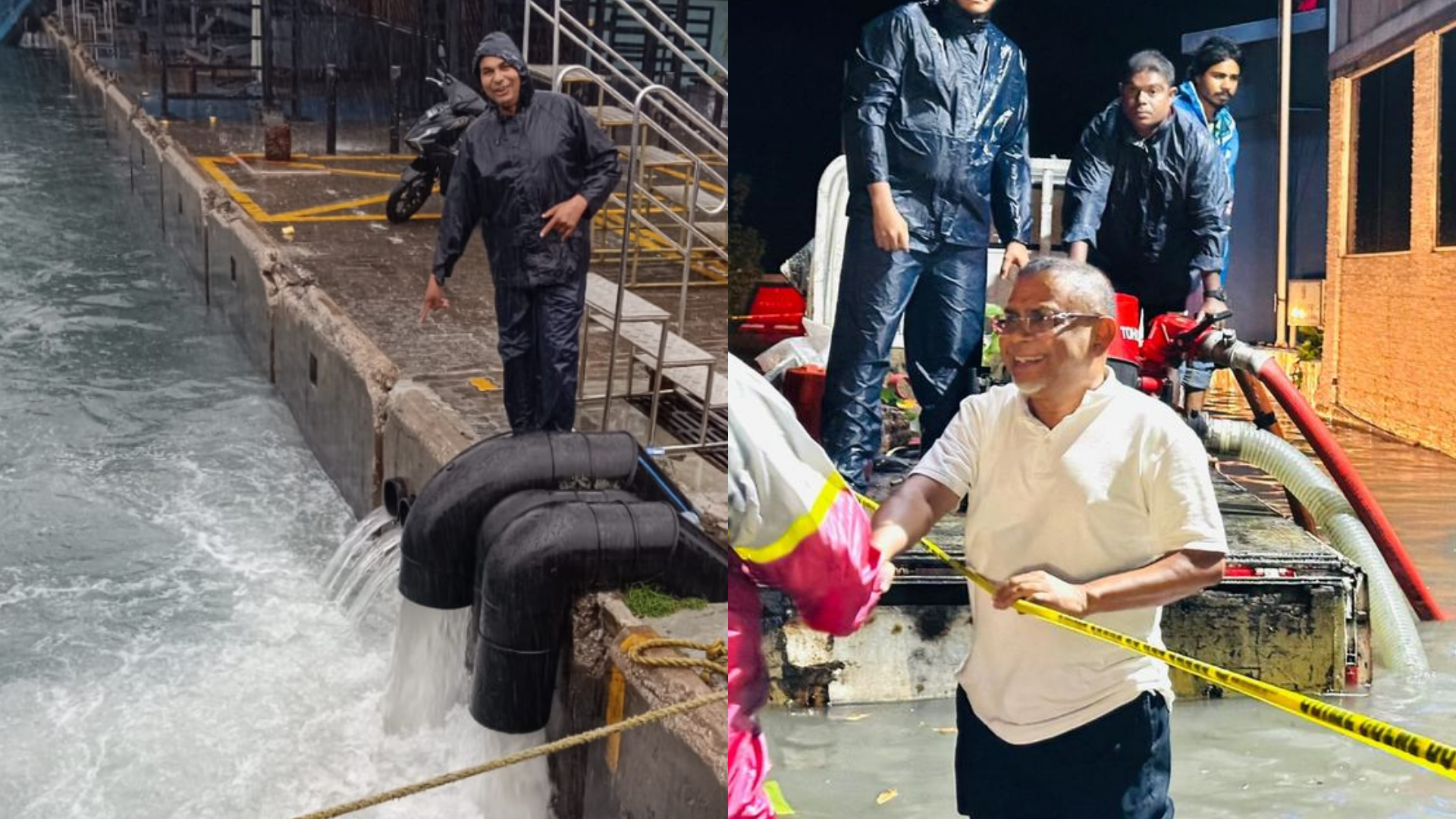 ވިއްސާރަވެ ފެންބޮޑުވުން: 10،000އެއްހާ ޓަނުގެ ފެން މާލެއިން ބޭރުކޮށް، 35ގެއެއްގެ މީހުންނަށް އެހީތެރިވެދީފި