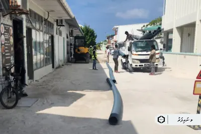 ނައިފަރުގެ މަގުތައް ޒަމާނީ ފެންވަރަށް ތަރައްޤީ ކުރުމުގެ މަސައްކަތް ހަލުވިކަމާއެކު ކުރިއަށް