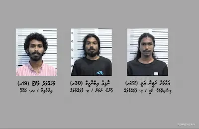 ފުލުހުންގެ ދައުރު އަދާކުރަން ހުރަސްއަޅައި ފުލުހަކަށް ހަމަލާދިން މައްސަލައެއްގައި 3 މީހަކު ހައްޔަރަށް