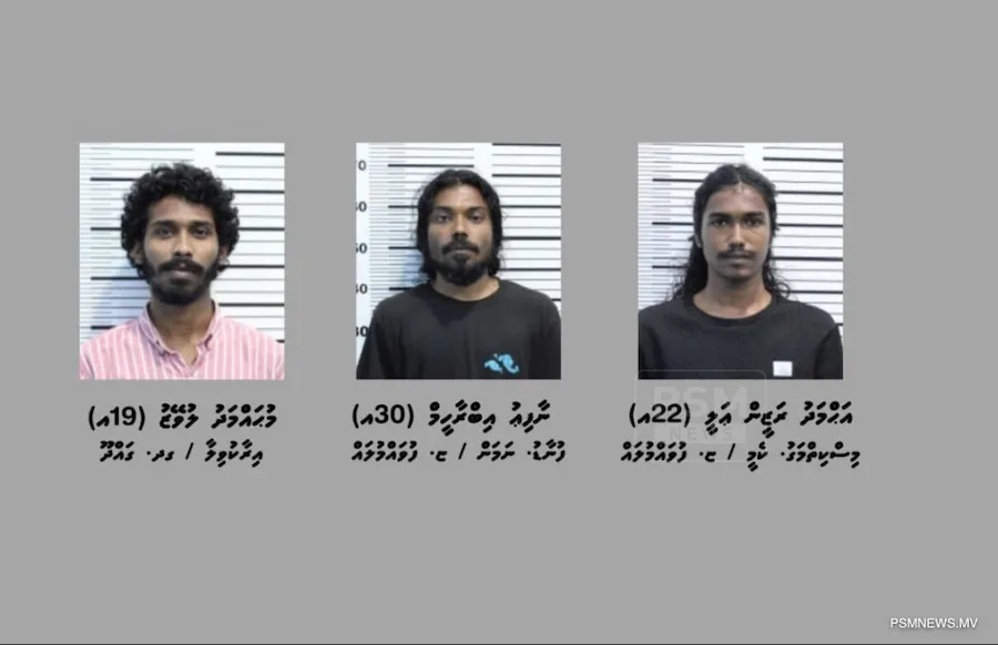 ފުލުހުންގެ ދައުރު އަދާކުރަން ހުރަސްއަޅައި ފުލުހަކަށް ހަމަލާދިން މައްސަލައެއްގައި 3 މީހަކު ހައްޔަރަށް