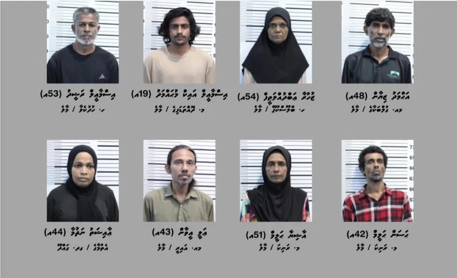 7 ގެއެއް ބަލައި ފާސްކޮށް، ކިލޯއަކަށްވުރެ ގިނަ މަސްތުވާތަކެއްޗާއެކު 3 އަންހެނަކާއި 5 ފިރިހެނަކު ހައްޔަރަށް!